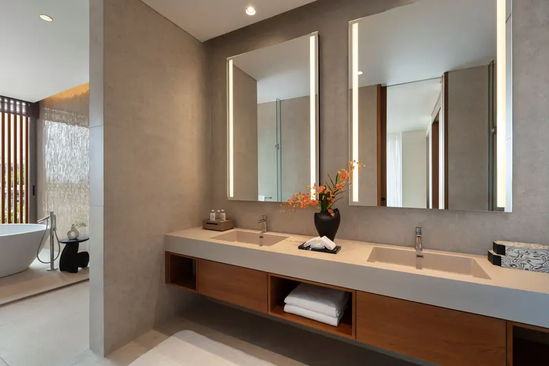 Bathroom of villa in Choeng Thale