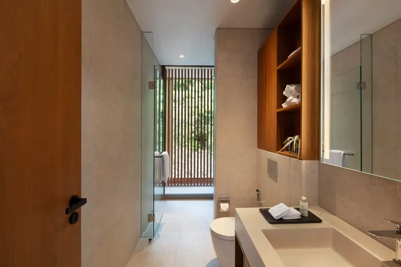 Bathroom of villa in Choeng Thale