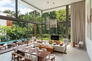 Living room of villa in Choeng Thale