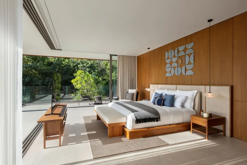 Bedroom of villa in Choeng Thale