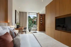 Bedroom of villa in Choeng Thale