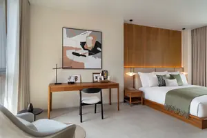Bedroom of villa in Choeng Thale