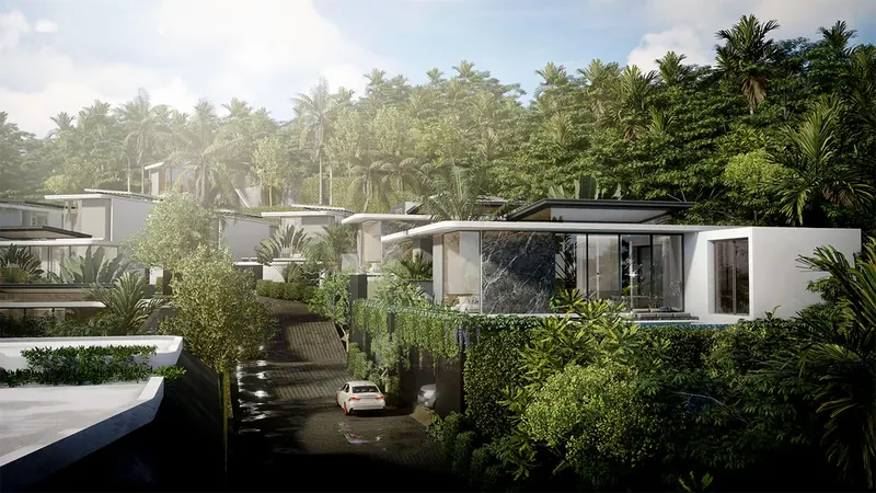 Exterior of villa in Sakhu
