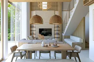 Living room of villa in Si Sunthon