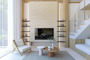 Living room of villa in Si Sunthon