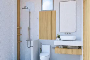 Bathroom of villa in Si Sunthon