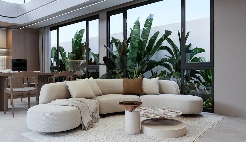 Living room of villa in Rawai