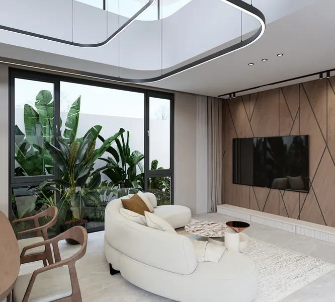 Living room of villa in Rawai
