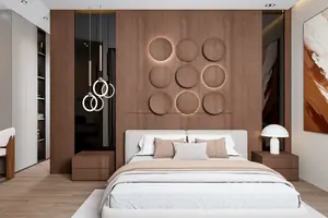 Bedroom of villa in Rawai