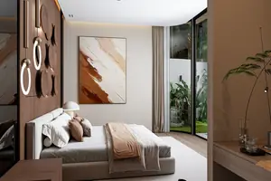 Bedroom of villa in Rawai