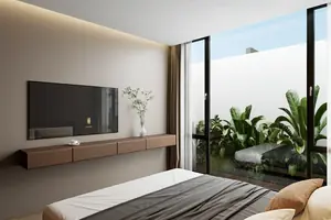 Bedroom of villa in Rawai
