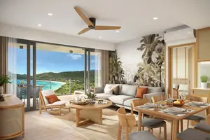Living room of condo in Bangtao