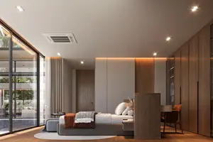 Bedroom of villa in Si Sunthon