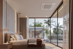 Bedroom of villa in Si Sunthon