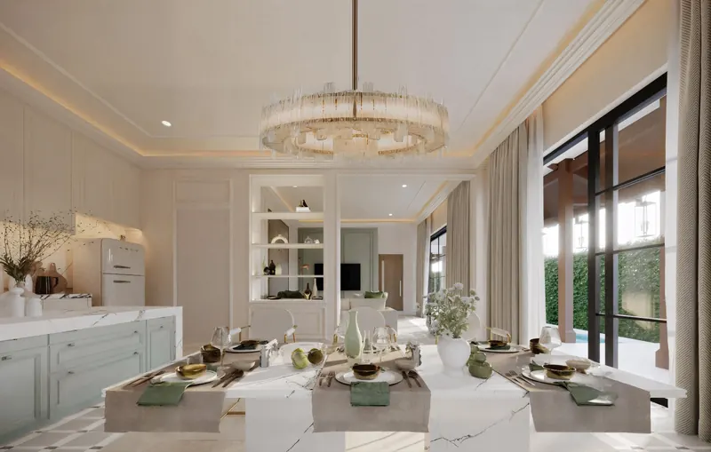 Interior of villa in Ko Kaeo