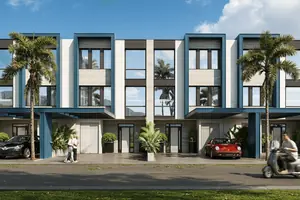Exterior of townhouse in Choeng Thale