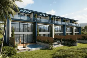 Exterior of townhouse in Choeng Thale