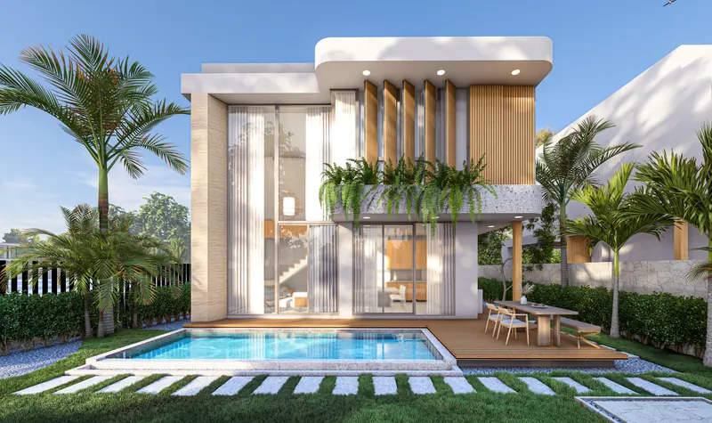Exterior of villa in Si Sunthon