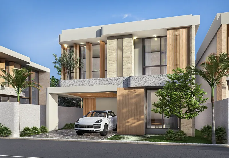 Exterior of villa in Si Sunthon