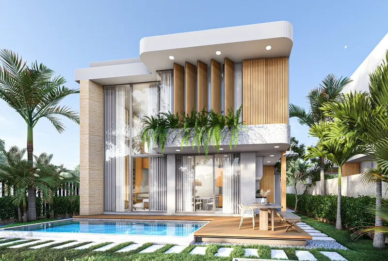 Exterior of villa in Si Sunthon