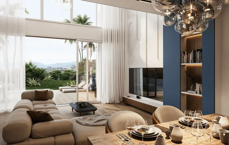 Interior of townhouse in Choeng Thale