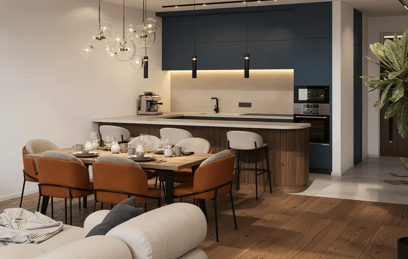 Interior of townhouse in Choeng Thale