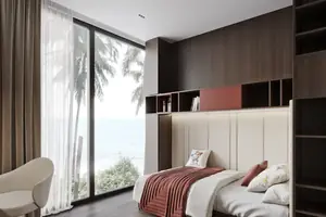 Bedroom of villa in Karon