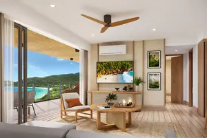 Living room of condo in Bangtao