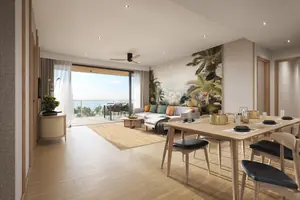 Living room of condo in Bangtao
