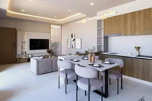 Living room of villa in Si Sunthon