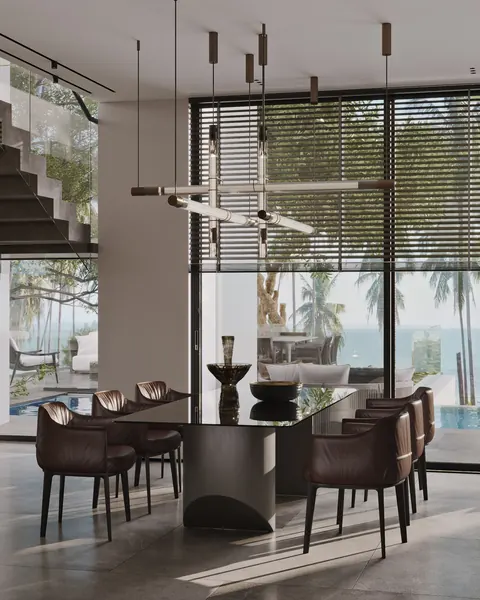Living room of villa in Karon