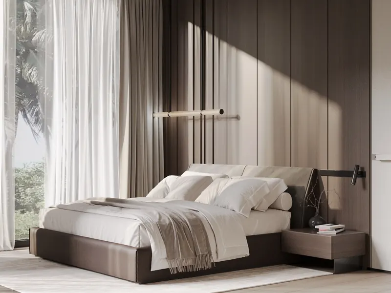 Bedroom of villa in Karon