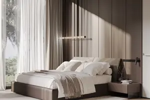 Bedroom of villa in Karon
