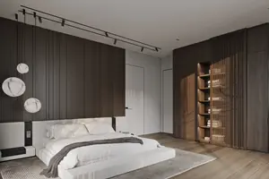Bedroom of villa in Karon