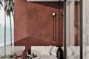 Bedroom of villa in Karon