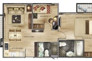 2 Bedroom Apartment near Nai Yang Beach, Phuket, at Royal Lee The Terminal Phuket