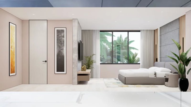 Two-storey villa with 4 bedrooms and a swimming pool 950 meters from Rawai Beach, Phuket in Orbita Villa-Town complex