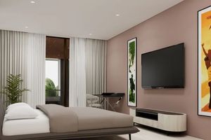 Two-storey villa with 4 bedrooms and a swimming pool 950 meters from Rawai Beach, Phuket in Orbita Villa-Town complex