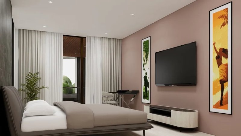 Two-storey villa with 4 bedrooms and a swimming pool 950 meters from Rawai Beach, Phuket in Orbita Villa-Town complex