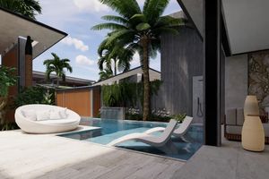 Two-storey villa with 4 bedrooms and a swimming pool 950 meters from Rawai Beach, Phuket in Orbita Villa-Town complex