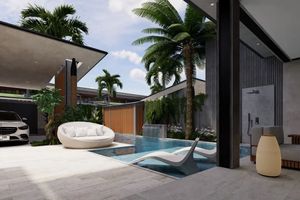 Two-storey villa with 4 bedrooms and a swimming pool 950 meters from Rawai Beach, Phuket in Orbita Villa-Town complex