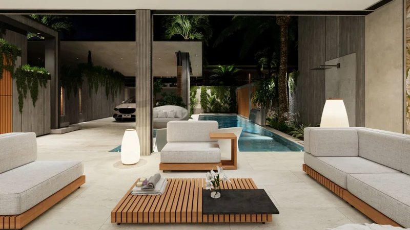 Two-storey villa with 4 bedrooms and a swimming pool 950 meters from Rawai Beach, Phuket in Orbita Villa-Town complex