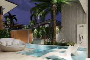 Two-storey villa with 4 bedrooms and a swimming pool 950 meters from Rawai Beach, Phuket in Orbita Villa-Town complex