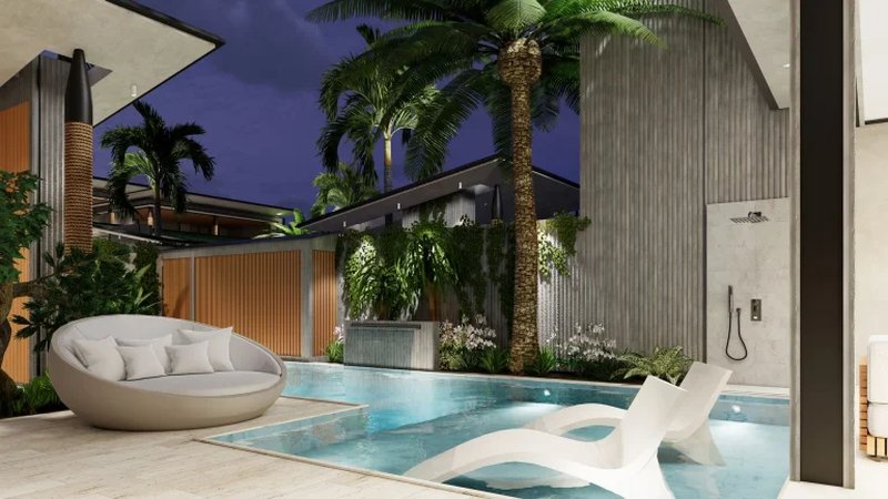 Two-storey villa with 4 bedrooms and a swimming pool 950 meters from Rawai Beach, Phuket in Orbita Villa-Town complex