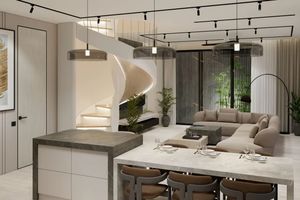 Two-storey villa with 4 bedrooms and a swimming pool 950 meters from Rawai Beach, Phuket in Orbita Villa-Town complex