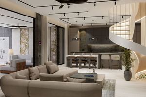 Two-storey villa with 4 bedrooms and a swimming pool 950 meters from Rawai Beach, Phuket in Orbita Villa-Town complex