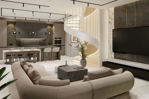 Two-storey villa with 4 bedrooms and a swimming pool 950 meters from Rawai Beach, Phuket in Orbita Villa-Town complex