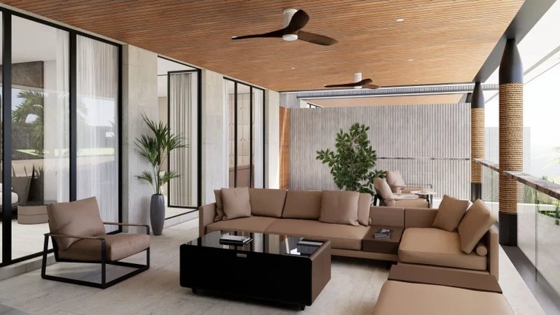 Two-storey villa with 4 bedrooms and a swimming pool 950 meters from Rawai Beach, Phuket in Orbita Villa-Town complex