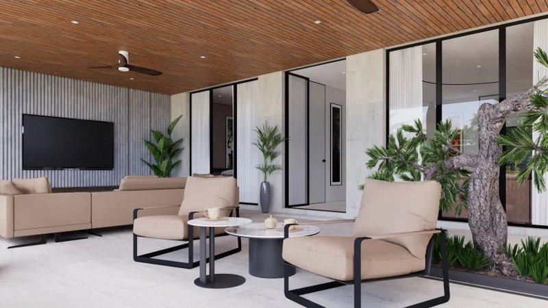 Two-storey villa with 4 bedrooms and a swimming pool 950 meters from Rawai Beach, Phuket in Orbita Villa-Town complex