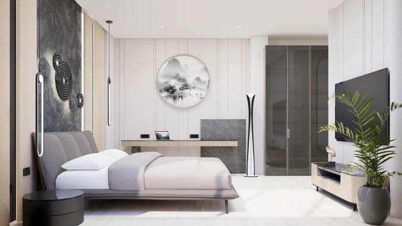 Two-storey villa with 4 bedrooms and a swimming pool 950 meters from Rawai Beach, Phuket in Orbita Villa-Town complex